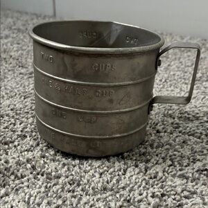 Vintage Metal Measuring Cup